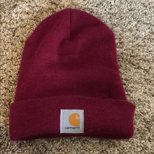 Carrhart raspberry beanie